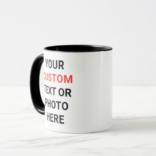 Custom Mug | Add Text, Photo, Logo or Design Here  Mok (Voorkant links)