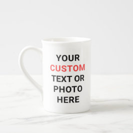 Custom Mug | Add Text, Photo, Logo or Design Here  Porselein Kop