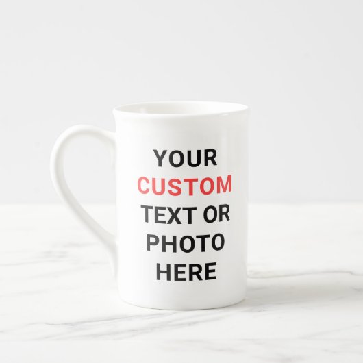 Custom Mug | Add Text, Photo, Logo or Design Here  Porselein Kop (Links)