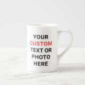 Custom Mug | Add Text, Photo, Logo or Design Here  Porselein Kop (Rechts)