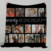 Custom Mummy 18 Photo Collage Fleece Deken