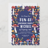 Custom Mushroom Fun-gi Kaart, Mushroom Pun Birthda Kaart (Voorkant)