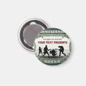 Custom Music Band en geld Magneet (Voorkant / Achterkant)