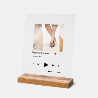 Custom Music Player – Voeg uw foto en naam toe Acryl Bord