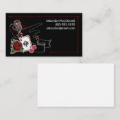 Custom Musician Rockabilly Music Rock & Roll Visitekaartje (Voorkant / Achterkant)