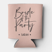 Custom Muted Pink Bride van de Partij Koelbox Blikjeskoeler (Voorkant)