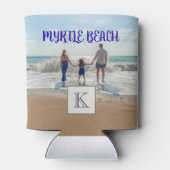 Custom Myrtle Beach Souvenir Sand and Surf Family Blikjeskoeler (Achterkant)