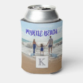Custom Myrtle Beach Souvenir Sand and Surf Family Blikjeskoeler (Blikje Achterkant)