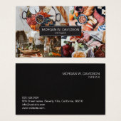 Custom Naam eten Foto's Cateraar Business Visitekaartje (Voorkant /achterkant)