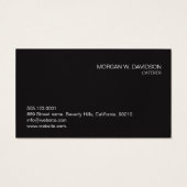 Custom Naam eten Foto's Cateraar Business Visitekaartje (Achterkant)