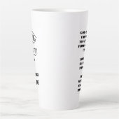 CUSTOM Naam, Jaar plus Serenity Prayer Jubileum Latte Mok (Voorkant)