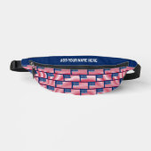 Custom Naam Patriottische VLAG VAN USA Fanny Pack Heuptasje (Voorkant)