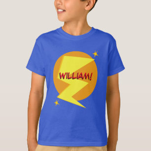 Custom Naam Superhero Jongen's T-shirt