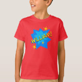 Custom Naam Superhero Jongen's T-shirt (Voorkant)