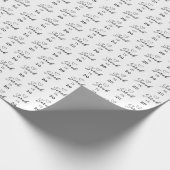 Custom Name 20th Birthday Wrapping Paper Cadeaupapier (Hoek)
