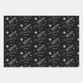 Custom Name 30th Birthday Typography Inpakpapier Vel (Voorkant)