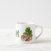 Custom Name Adam Safari Animals Espresso Mug Kop (Rechts)