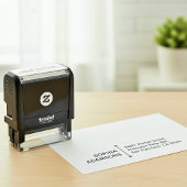 Custom Name & Address | Modern Self Addressed Zelfinktende Stempel