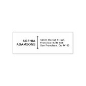 Custom Name & Address | Modern Self Addressed Zelfinktende Stempel (Design)
