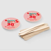 Custom Name & Age, Happy Birthday Handwaaier (Niet-gemonteerd)