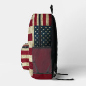 Custom Name American Flag Boys Backpack Bedrukte Rugzak (Rechts)