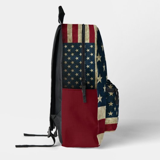Custom Name American Flag Boys Backpack Bedrukte Rugzak (Links)