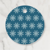 Custom name and text Merry Christmas snowmen Bedankjes Labels (Achterkant)