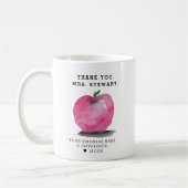 Custom Name Apple Personalized Teacher Thank You  Koffiemok (Links)