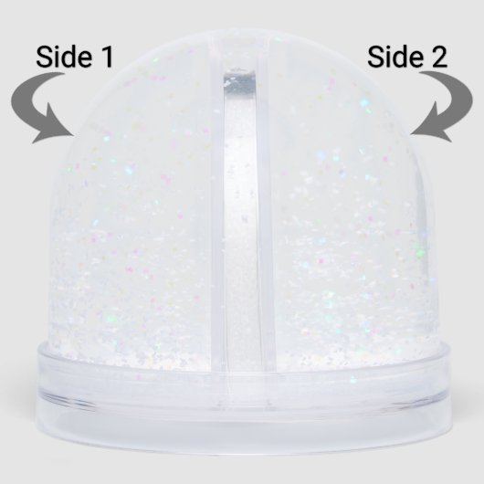 Custom Name Baby’s First Christmas Snow Globe  Sneeuwbol (Zijkant)