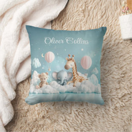 Custom Name Baby Zebra met al zijn vrienden Kussen