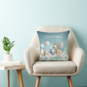 Custom Name Baby Zebra met al zijn vrienden Kussen (Stoel)