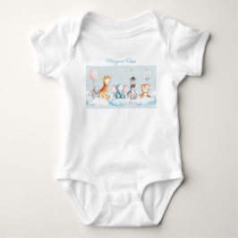 Custom Name Baby Zebra met al zijn vrienden Romper
