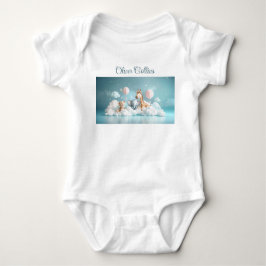 Custom Name Baby Zebra met al zijn vrienden Romper