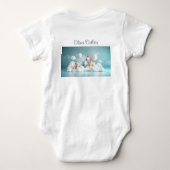 Custom Name Baby Zebra met al zijn vrienden Romper (Achterkant)