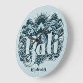 Custom Name Bali Grote Klok (Hoek)