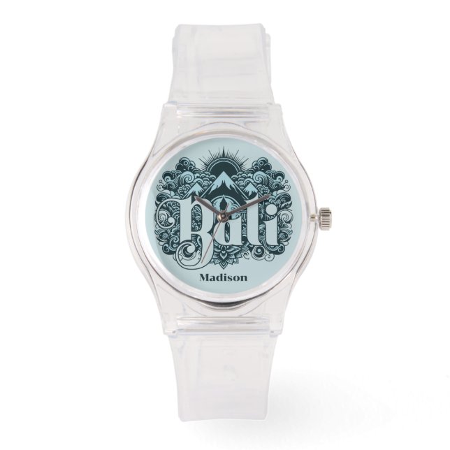 Custom Name Bali Horloge (Voorkant)