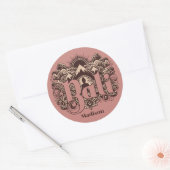 Custom Name Bali Ronde Sticker (Envelop)