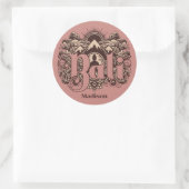 Custom Name Bali Ronde Sticker (Tas)