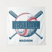 Custom Name Baseball Wandkleed (Voorkant)