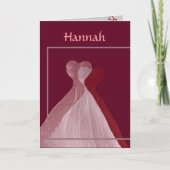 CUSTOM NAME Be My Bridesmaid Roze en rode jurken (Voorkant)
