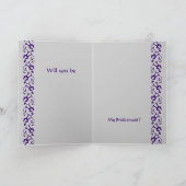 CUSTOM NAME Be My Bridesmaid with Purple Gowns (Binnen)