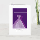 CUSTOM NAME Be My Bridesmaid with Purple Gowns (Achterkant)