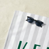 Custom Name Beach Towel - Resort Strandlaken (In situ)