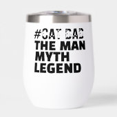 Custom Name Best Cat Dad Personalized Coffee Cup (Voorkant)