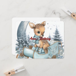 Custom Name Birthday Invitation | Cute Design Kaart