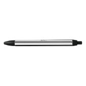 Custom Name Black Pattern Elegant Stylish Pen (Voorkant)