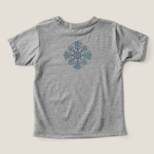 Custom Name - Blue Hungarian Folk Floral (Design achterkant)