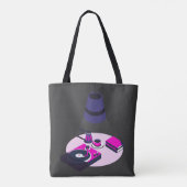 Custom Name Book Club Tote Bag (Achterkant)