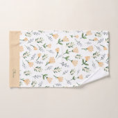Custom Name Botanical Scandinavian Bad Handdoek (Handdoek)