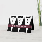 CUSTOM NAME - Brother Best Man Wedding Dank u Bedankkaart (Voorkant)